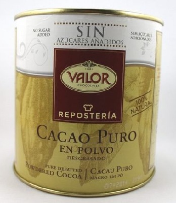 A cacao desgrasado sin azucar red