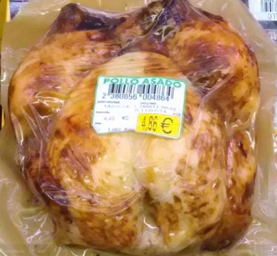 Carne preparada Pollo asado