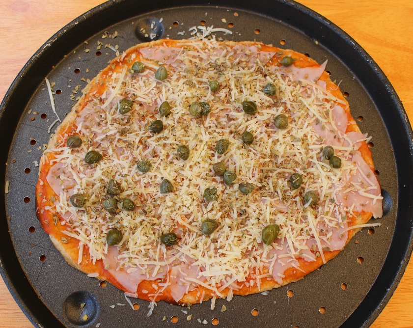 R pizza jamon cocido cruda RED